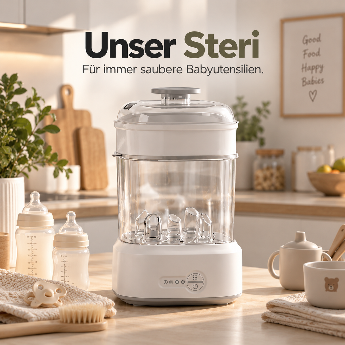 Steri – Dampf-Sterilisator für Babyflaschen