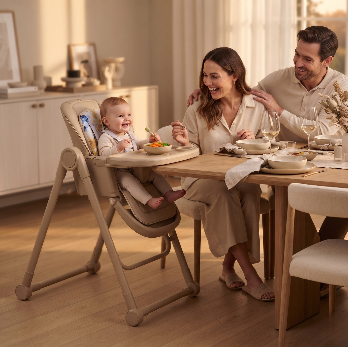 Leni – Baby 2in1-Hochstuhl mit Schaukelfunktion