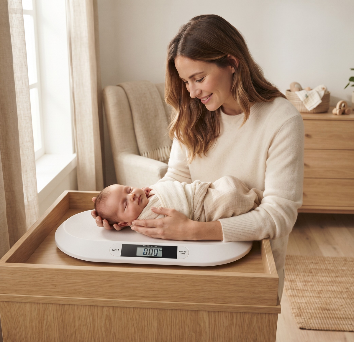 Vita – Babywaage für Neugeborene & Kleinkinder