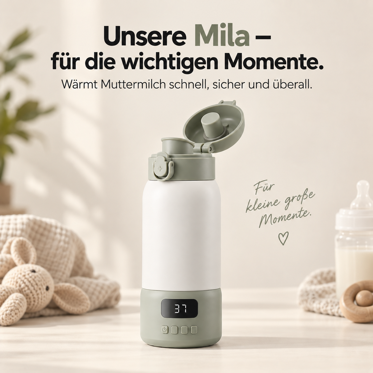 Mila – Tragbarer Milch- & Getränkewärmer