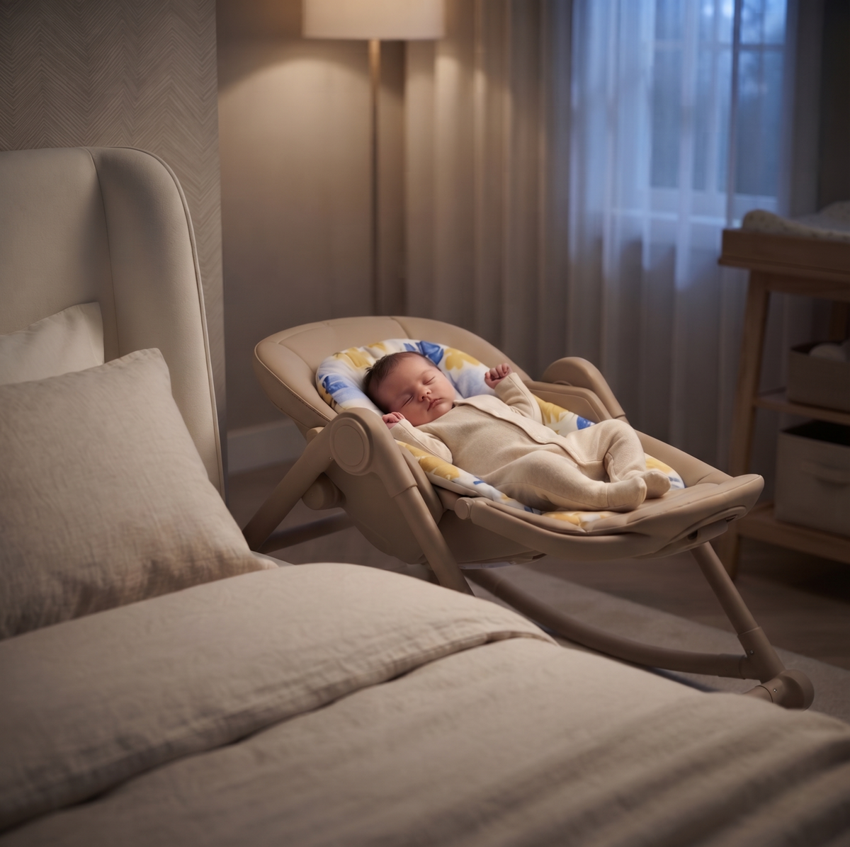 Leni – Baby 2in1-Hochstuhl mit Schaukelfunktion